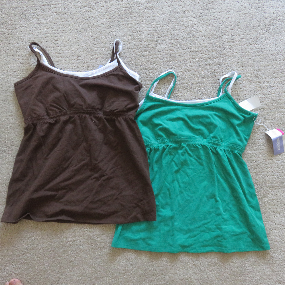 NWT Motherhood Maternity Tank Size L 2ps